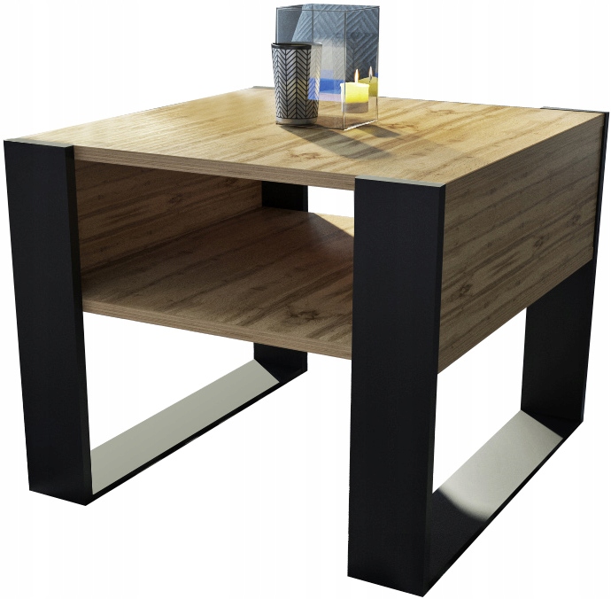 

Ława stolik kawowy Loft industrial dąb wotan 60 cm