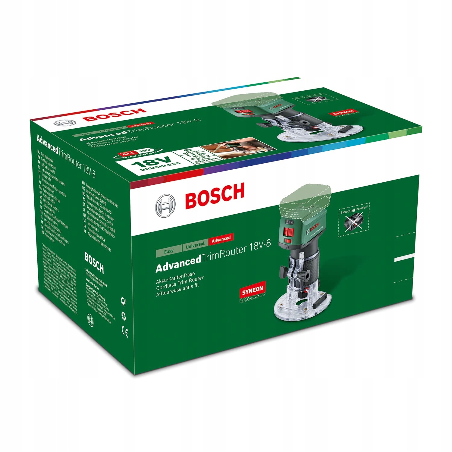 Bosch Frezarka górnowrzecionowa Napięcie zasilania 18 V