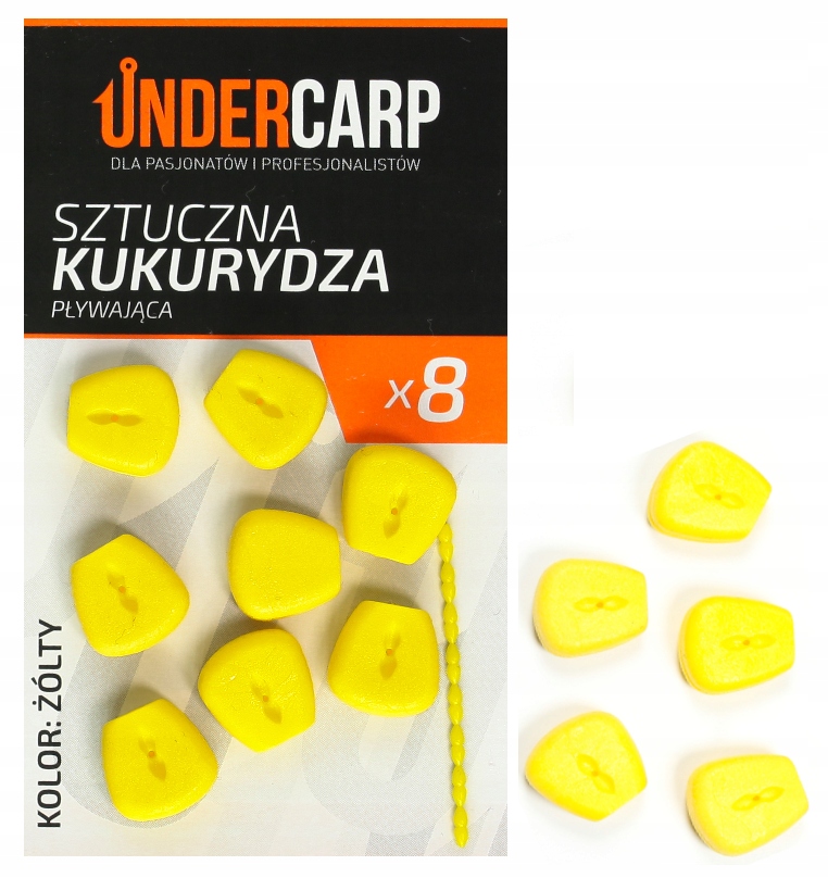 Sztuczna Kukurydza pływająca Undercarp - żółta