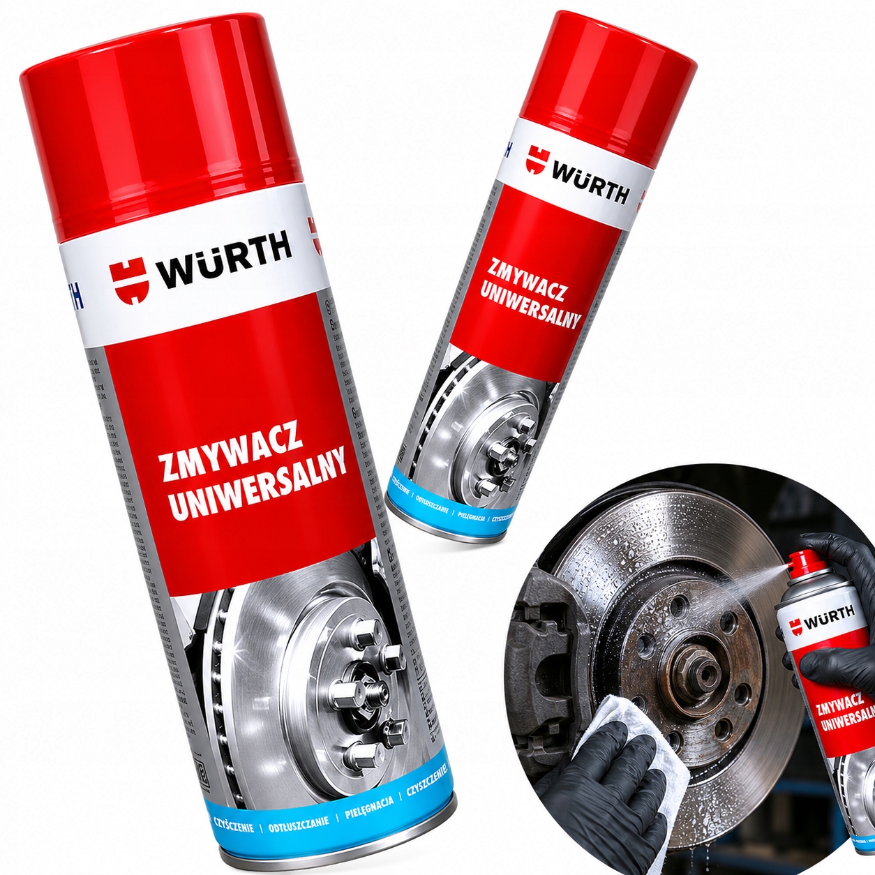 Wurth zmywacz uniwersalny do czyszczenia hamulców spray 500ml