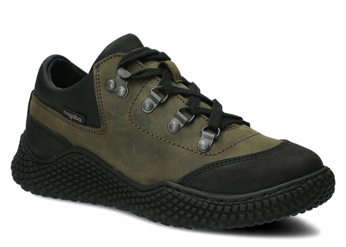 Dámské kožené polobotky zelené Nagaba 623 pohodlné outdoorové 36