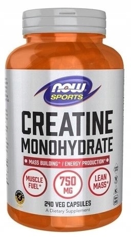 Now Foods Kreatyna Monohydrat 750 mg 240 kapsułek