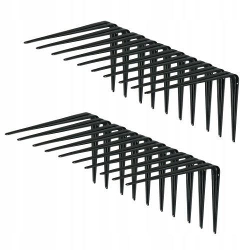 Čierny držiak police 400 x 450 mm, konzolová podpera pre nástennú policu loft