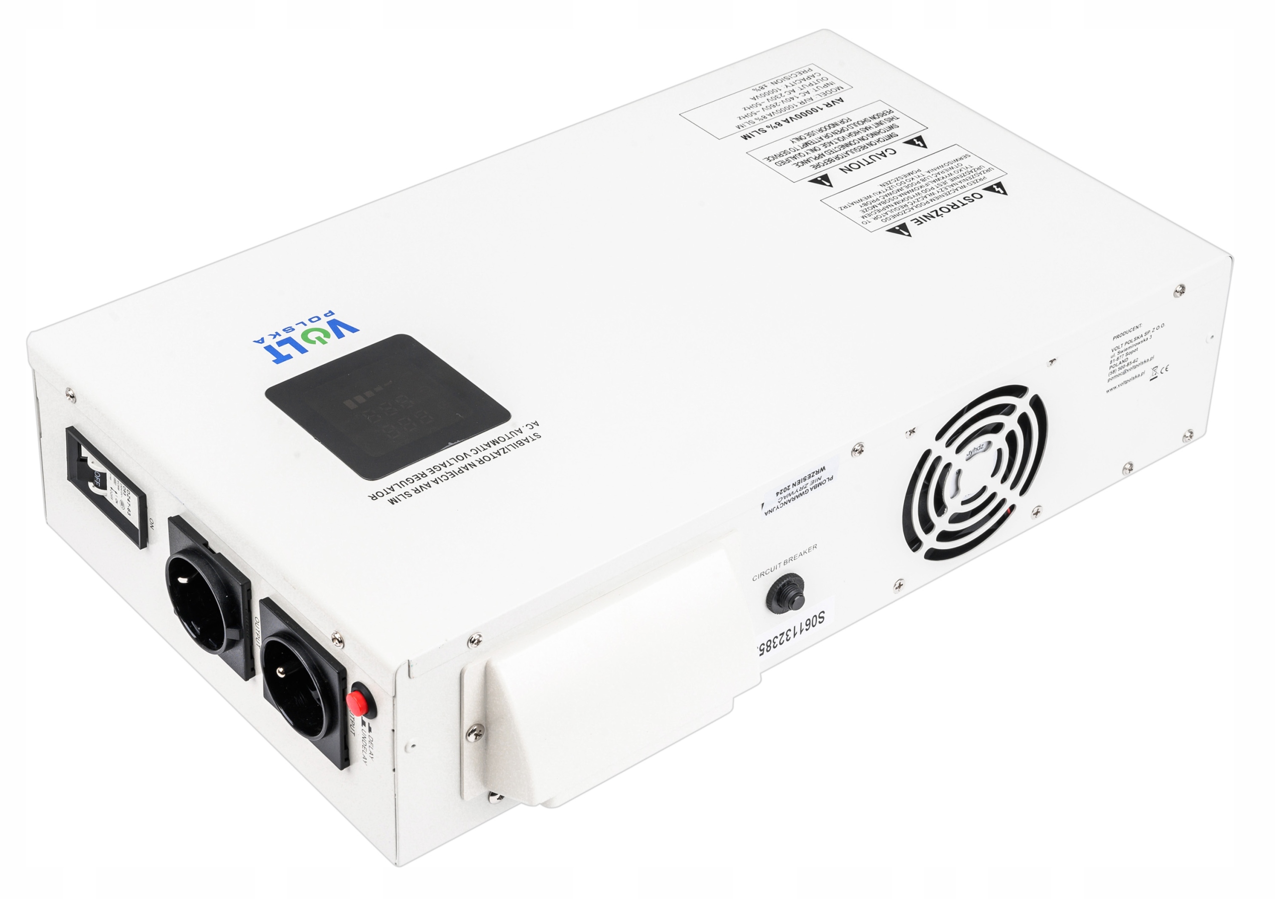 СТАБІЛІЗАТОР НАПРУГИ AVR 10000VA 8% VOLT POLAND SLIM HANGED GENERATOR Brand Volt Polska