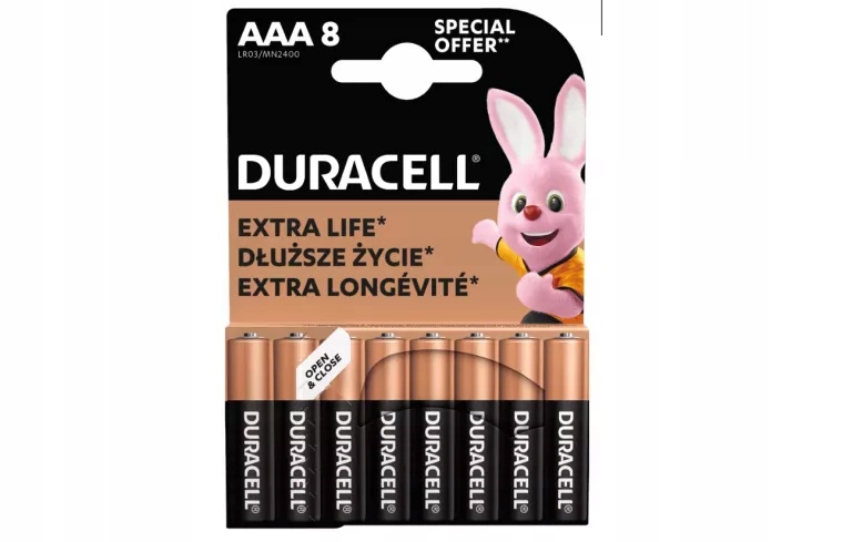 Baterie Alkaliczne Duracell Aaa X 8 R3