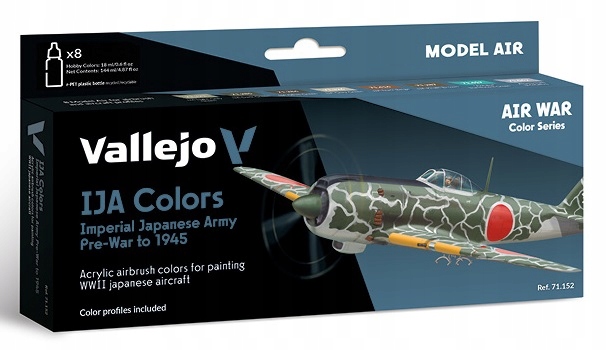 Vallejo 71152 Sada Model Air War Imperial Japanese Army Colors to 1945