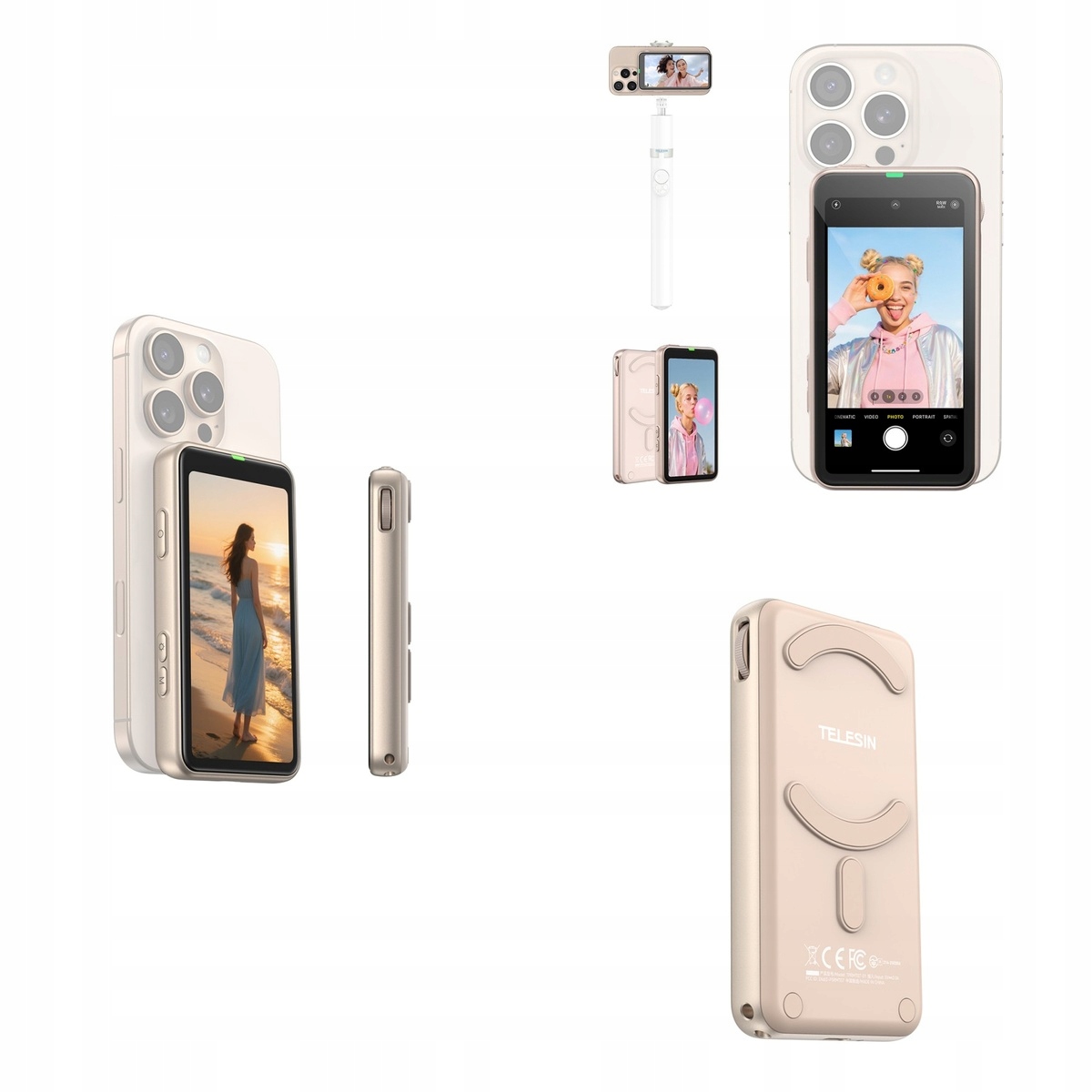 Monitor poglądowy Telesin P5-RMT-07 Magnetyczny do Smartfona MagSafe