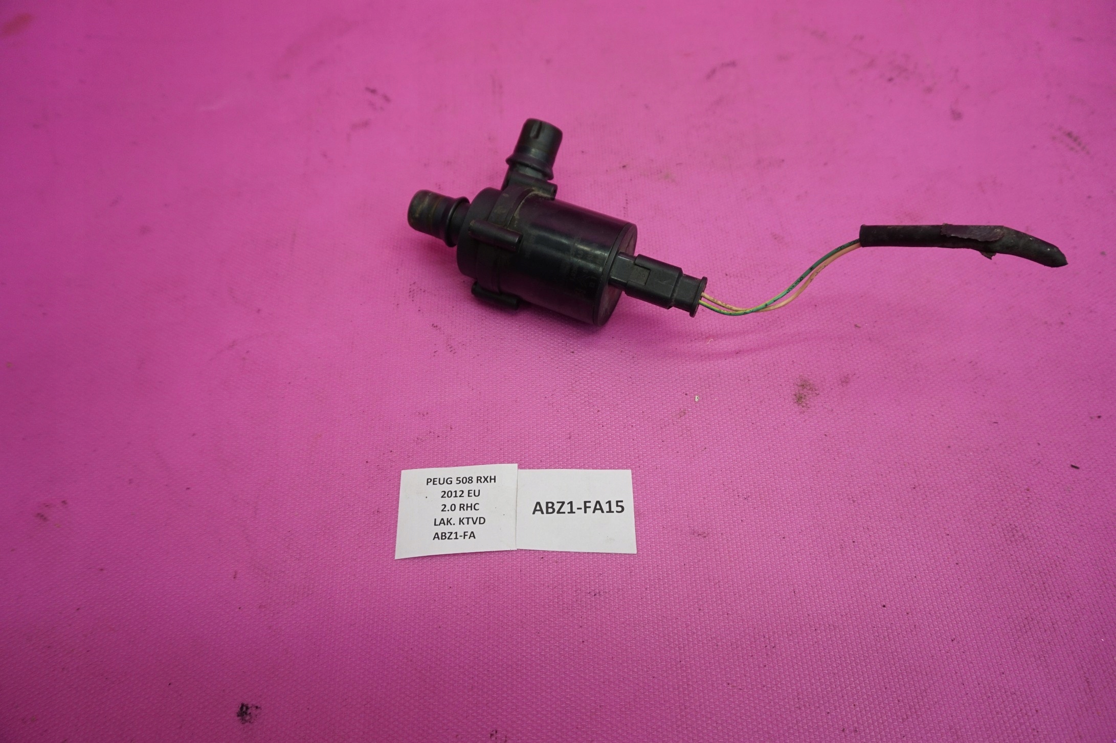 9676438380 - ДОДАТКОВИЙ ВОДЯНИЙ НАСОС PEUGEOT 508 RXH ГІБРИД