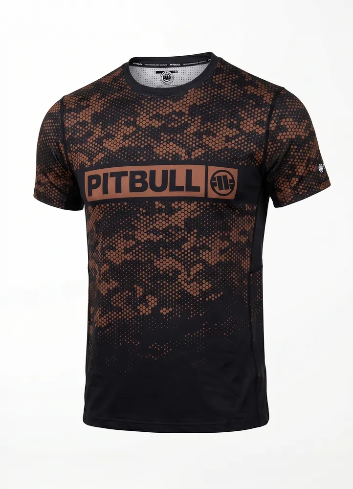 Pánské Mesh tričko Pitbull technické sportovní Hex Camo Hilltop