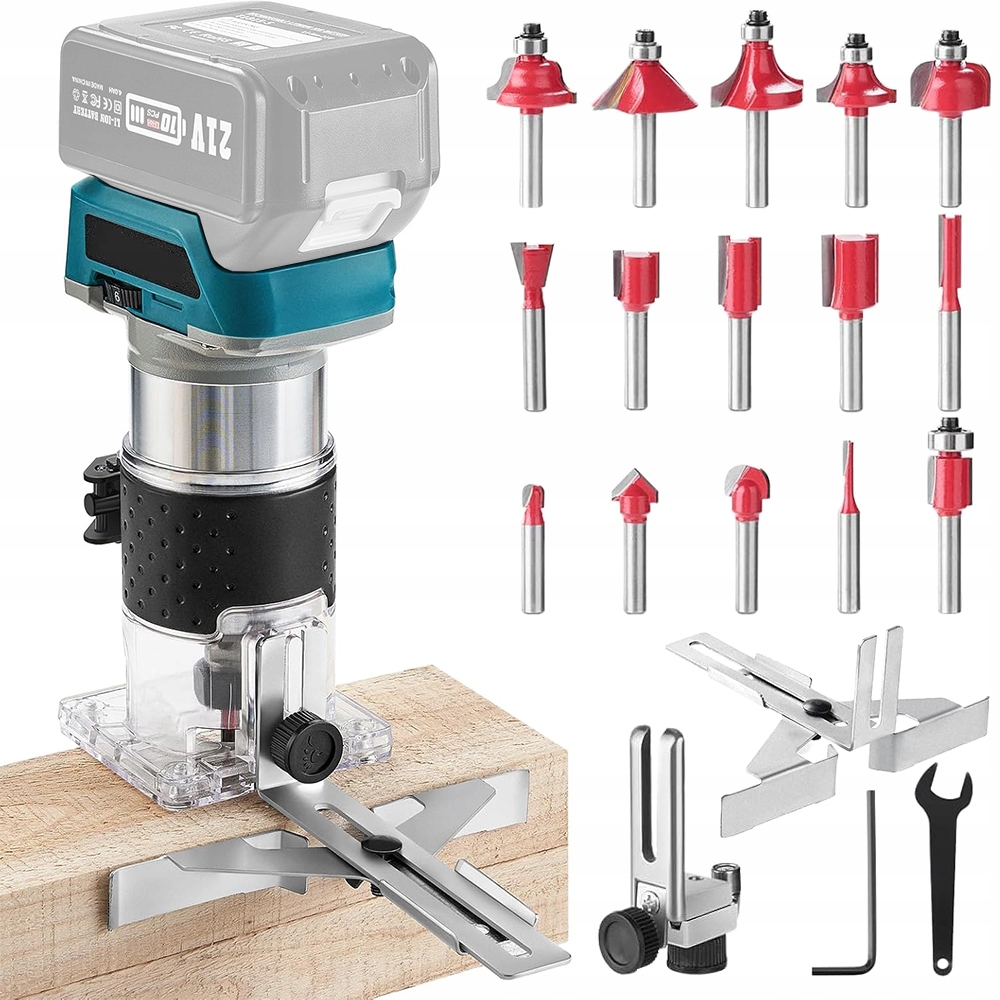 Okrajová frézka 6 rychlostí Ergonomická rukojeť pro vyřezávání