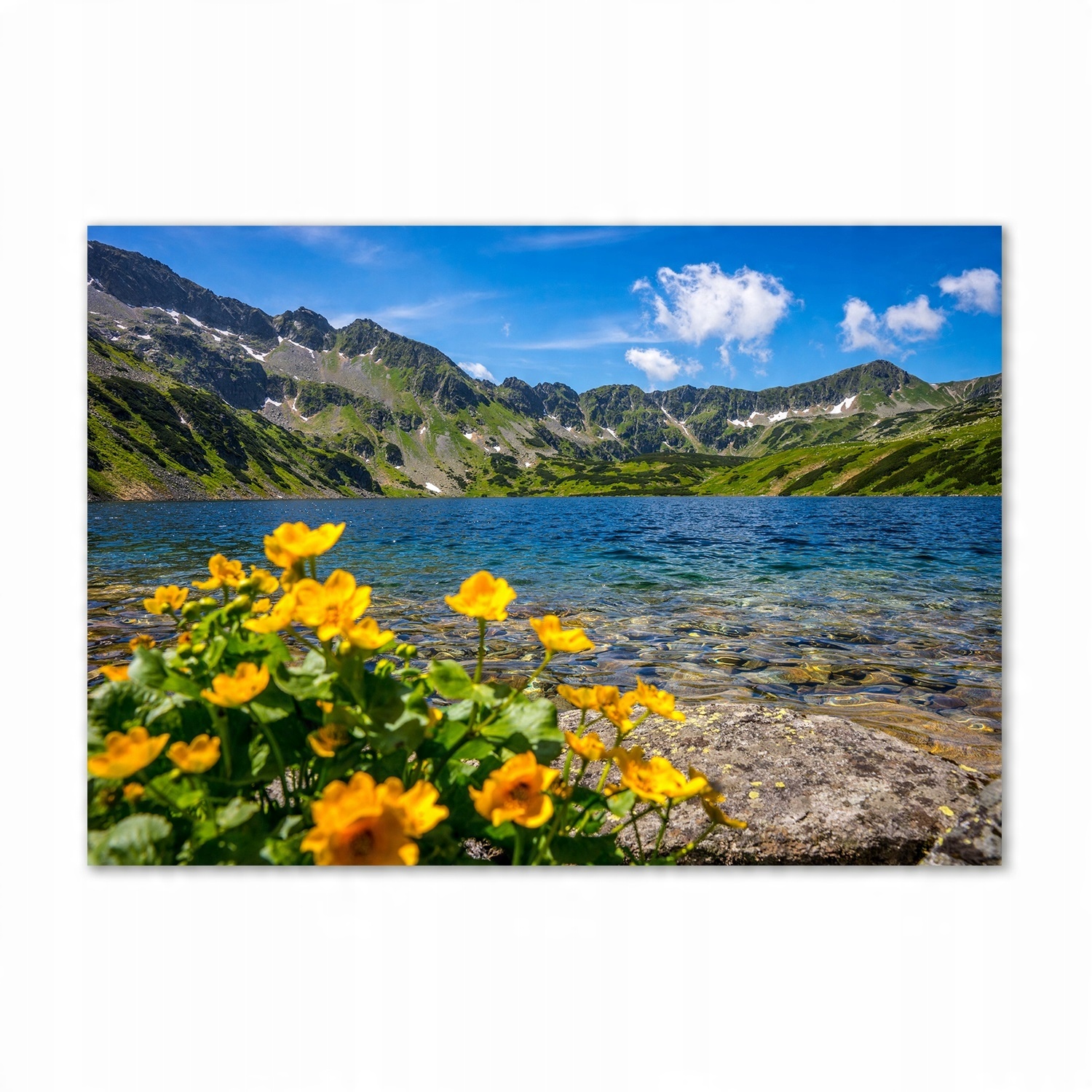 

Foto obraz szklany Jezioro w górach 100x70