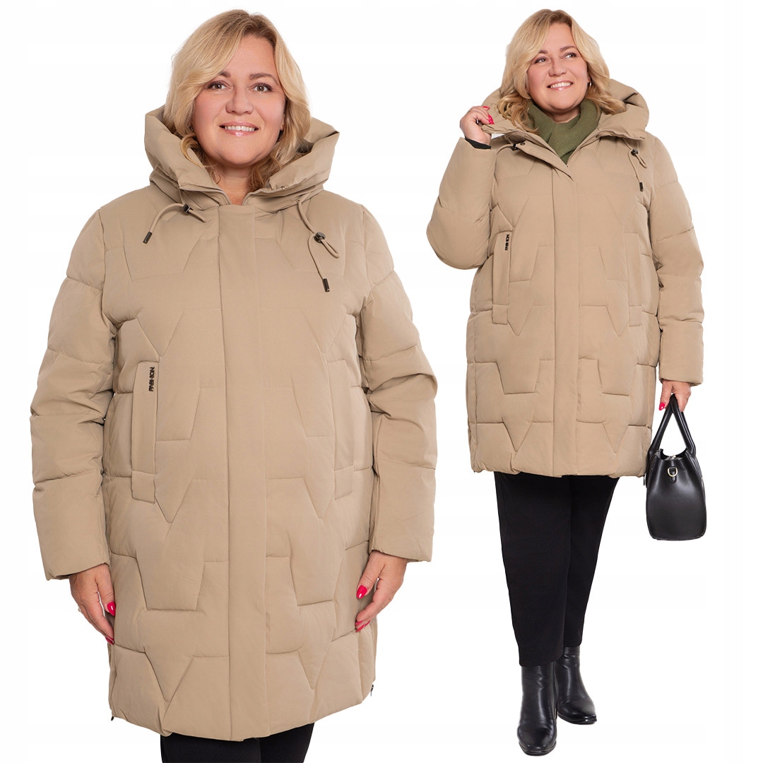 Béžová bunda velikost 54