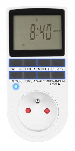 PROGRAMATOR CZASOWY WŁĄCZNIK WYŁĄCZNIK PRĄDU TIMER Model OR-PRE-409