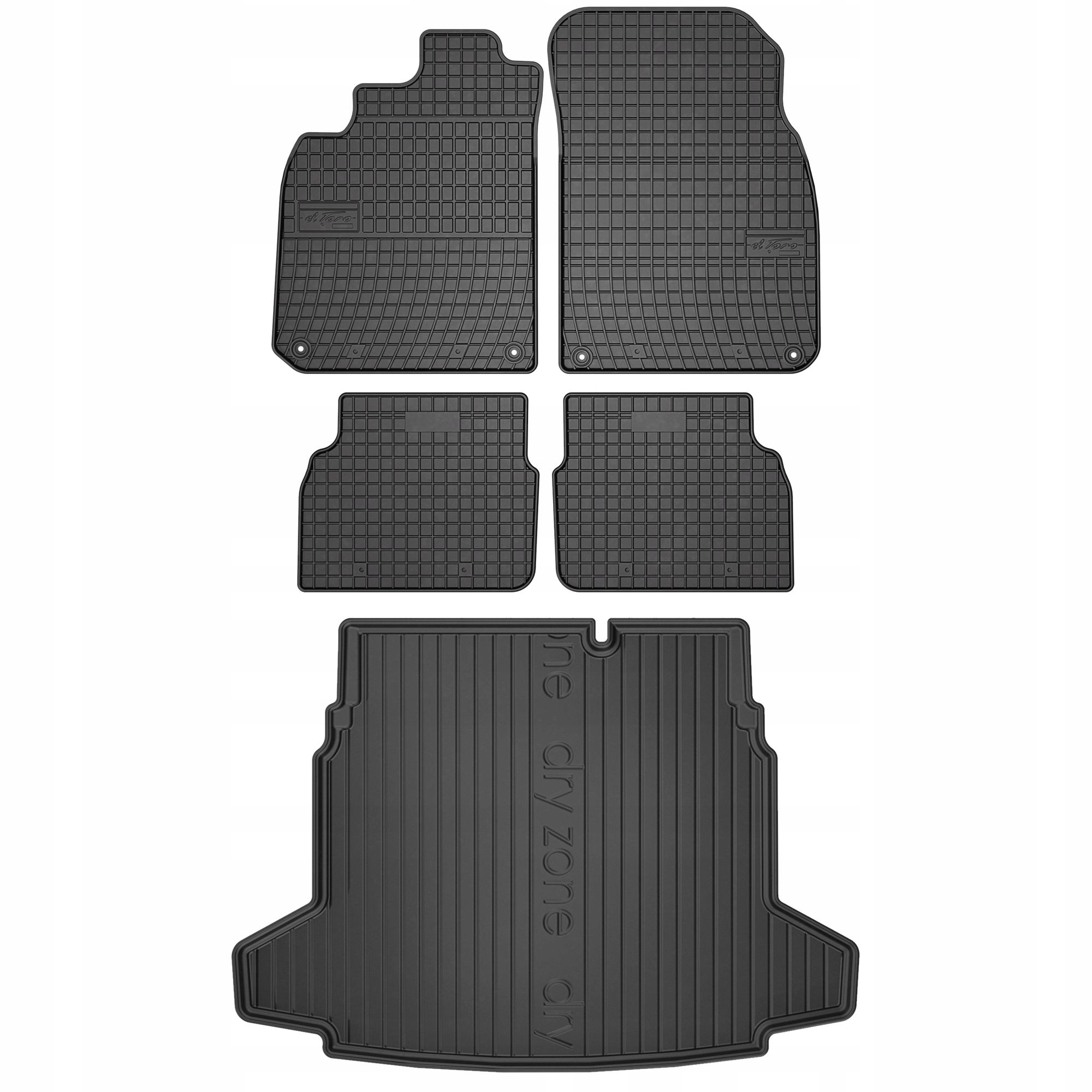 Gumová sada koberčekov a rohoží Saab 9-3 II 2002-2011