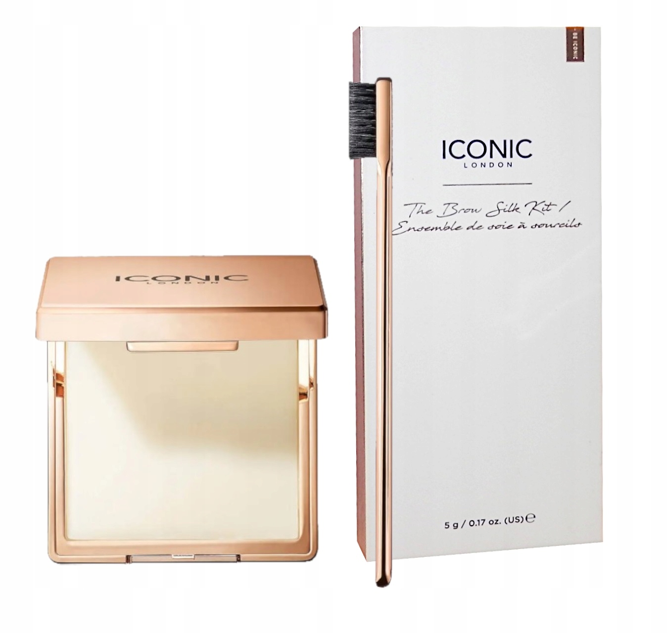 Iconic London Brown Silk & Brush Hedvábí Na Obočí Clear Universal 5 g