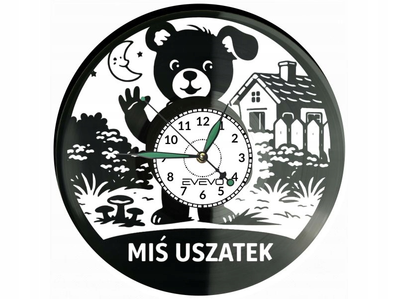 Medvídek Ušatek Pohádka Nápad na Dárek Nástěnná Dekorace z vinylové desky