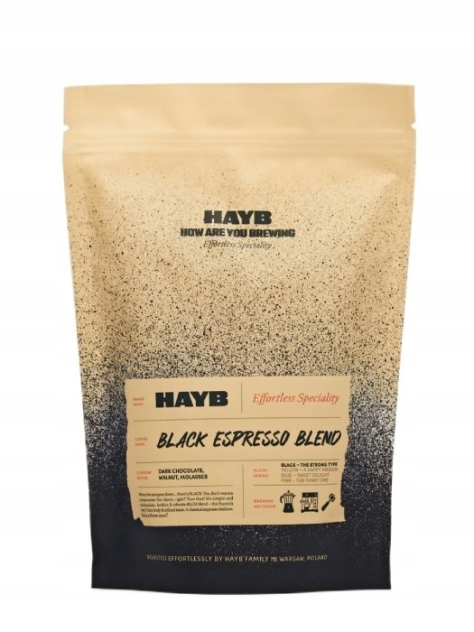 Levně Káva zrnková Hayb Black Espresso Blend 1 kg