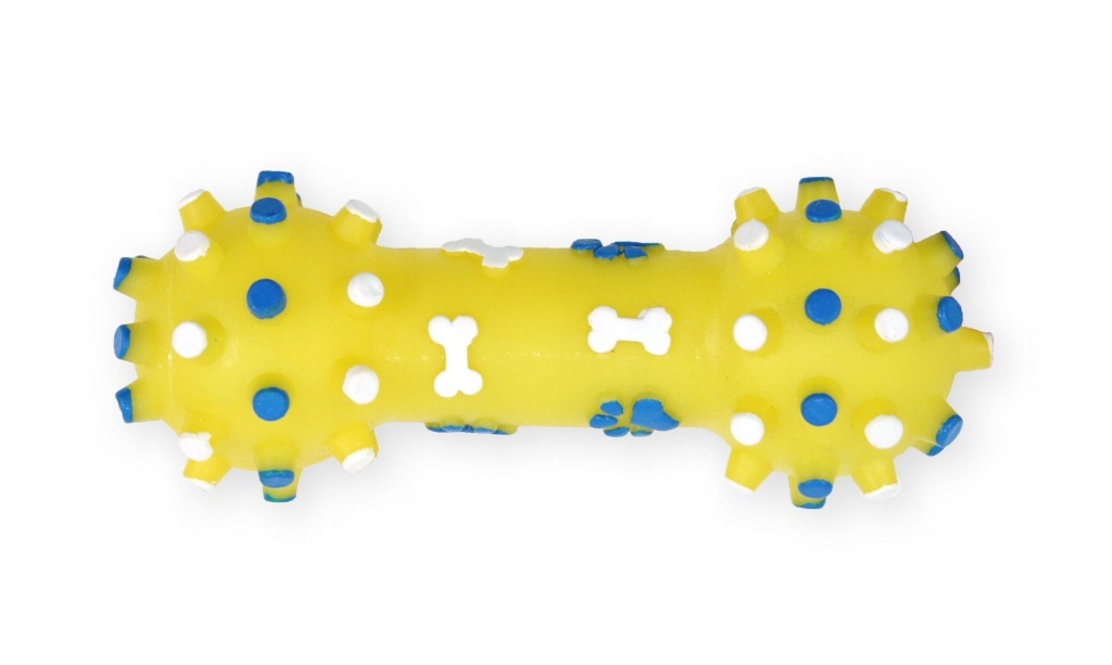 

Hantel z wypustkami 12cm kolor żółty