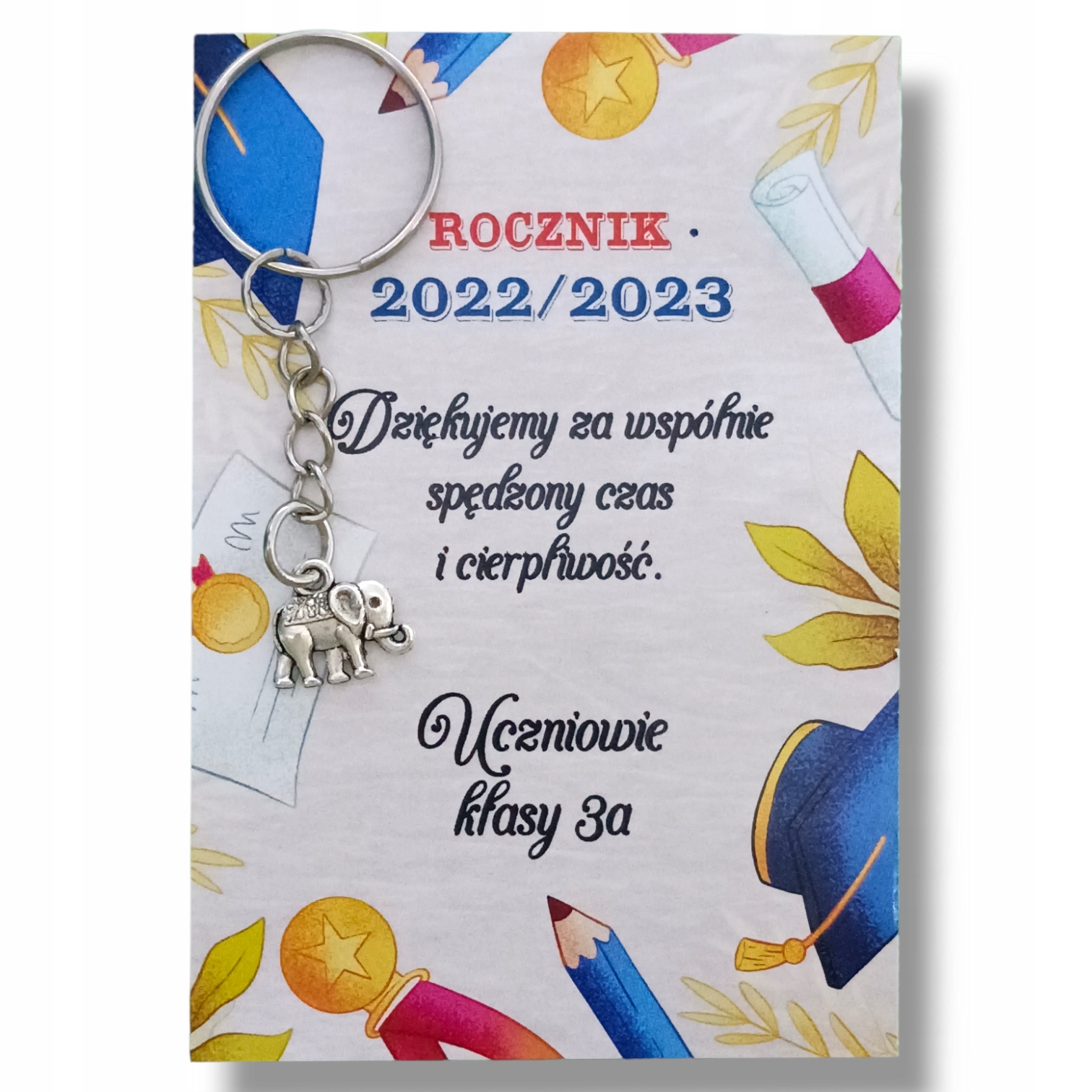 

na zakończenie roku nauczyciel słonik