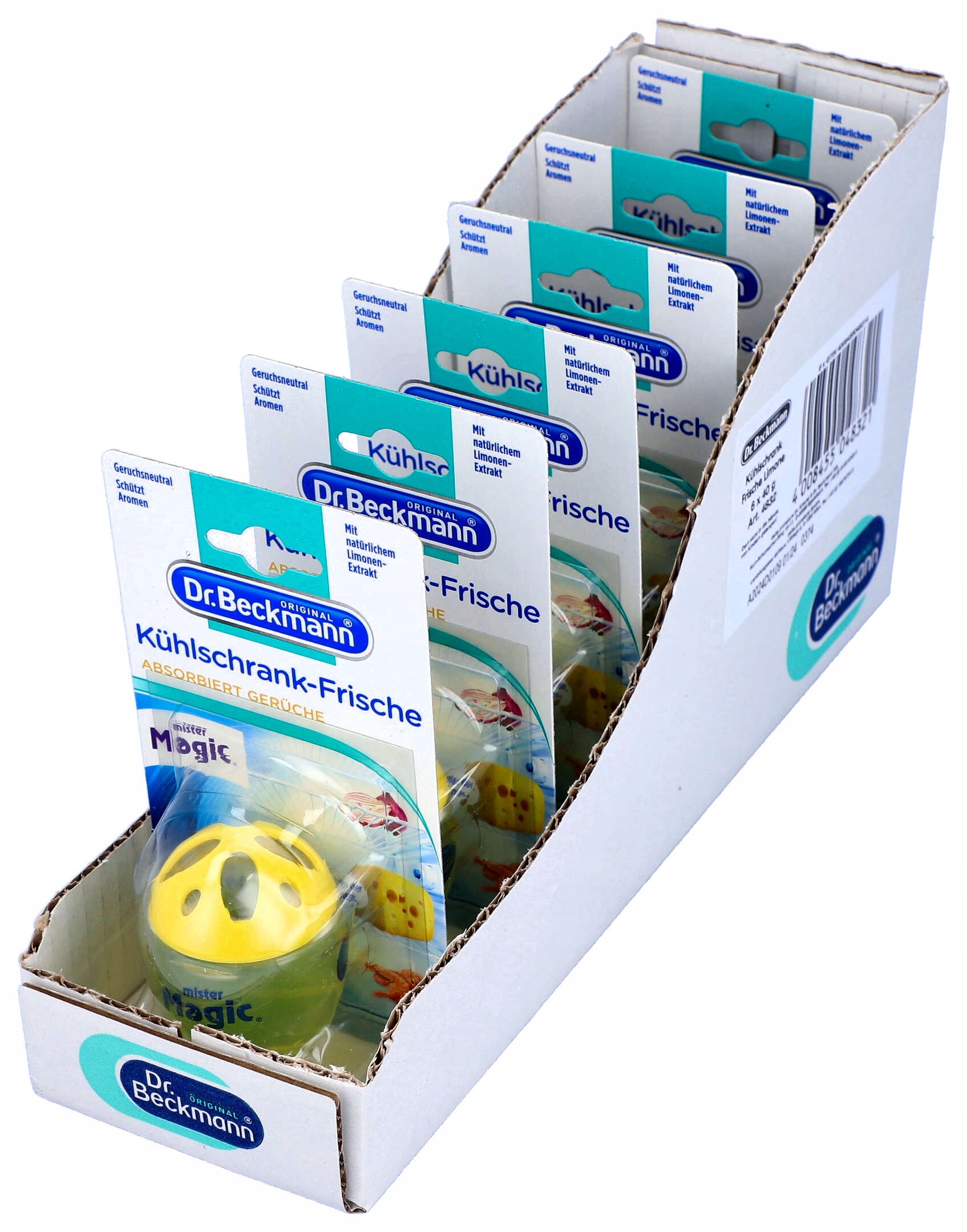 Dr. Beckmann Pohlcovač pachů do ledniček a ledniček 6x40g Citronový citron