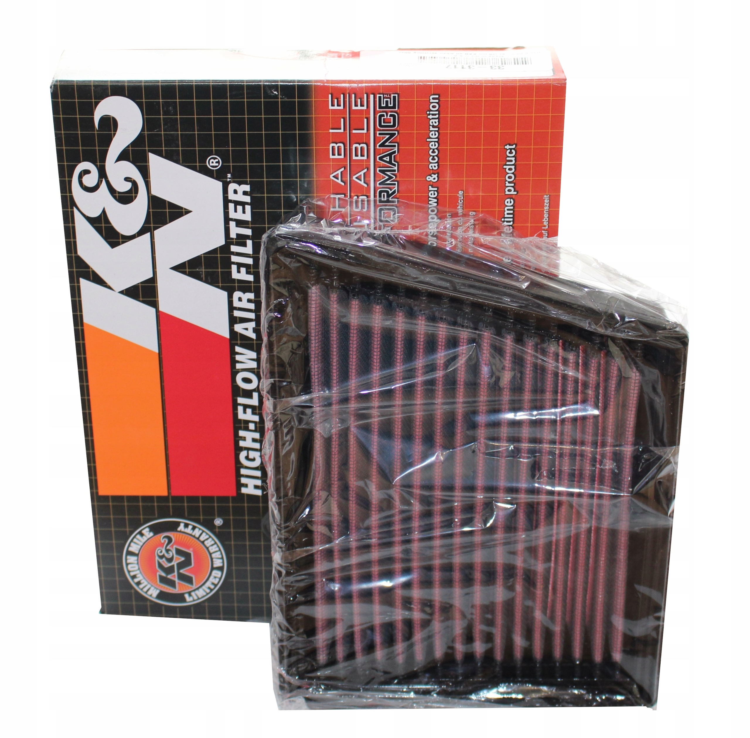 33-3117 - ВОЗДУШНЫЙ ФИЛЬТР K & N ECOSPORT FIESTA VII PUMA