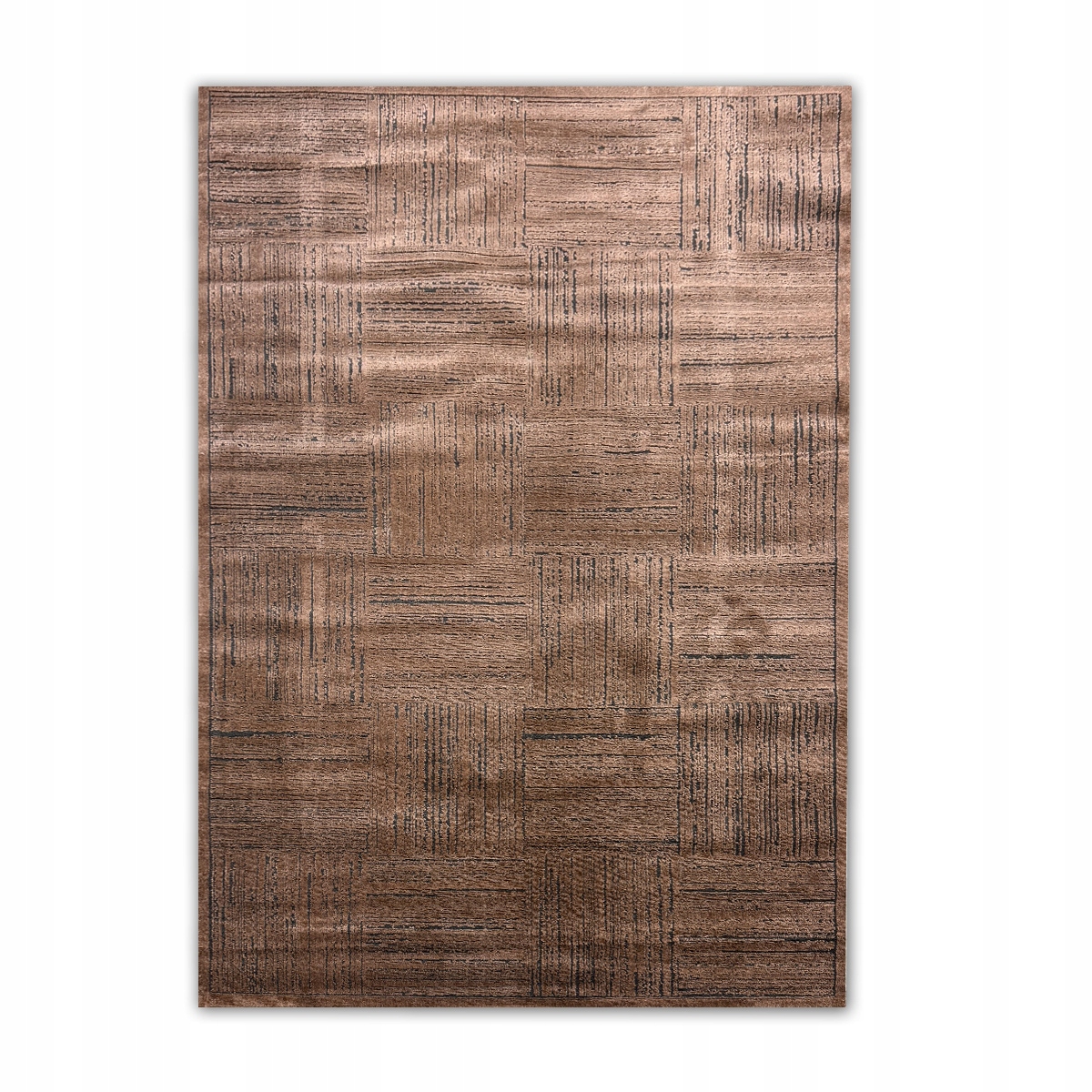 Stylový Originální Koberec 120x160 Hnědý do Obývacího Pokoje Moderní