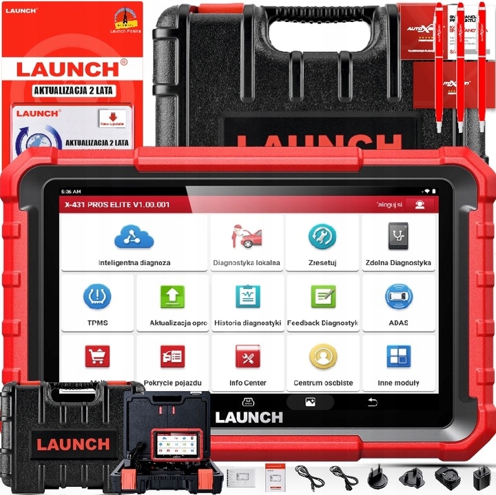 Launch X431 Pros Elite poľština 2 Roky Aktualizácií Launch Poľsko Originál