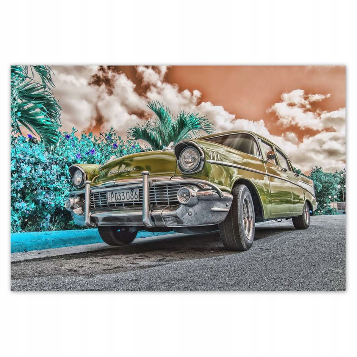 Plakáty 200x135 Žlutý historický automobil