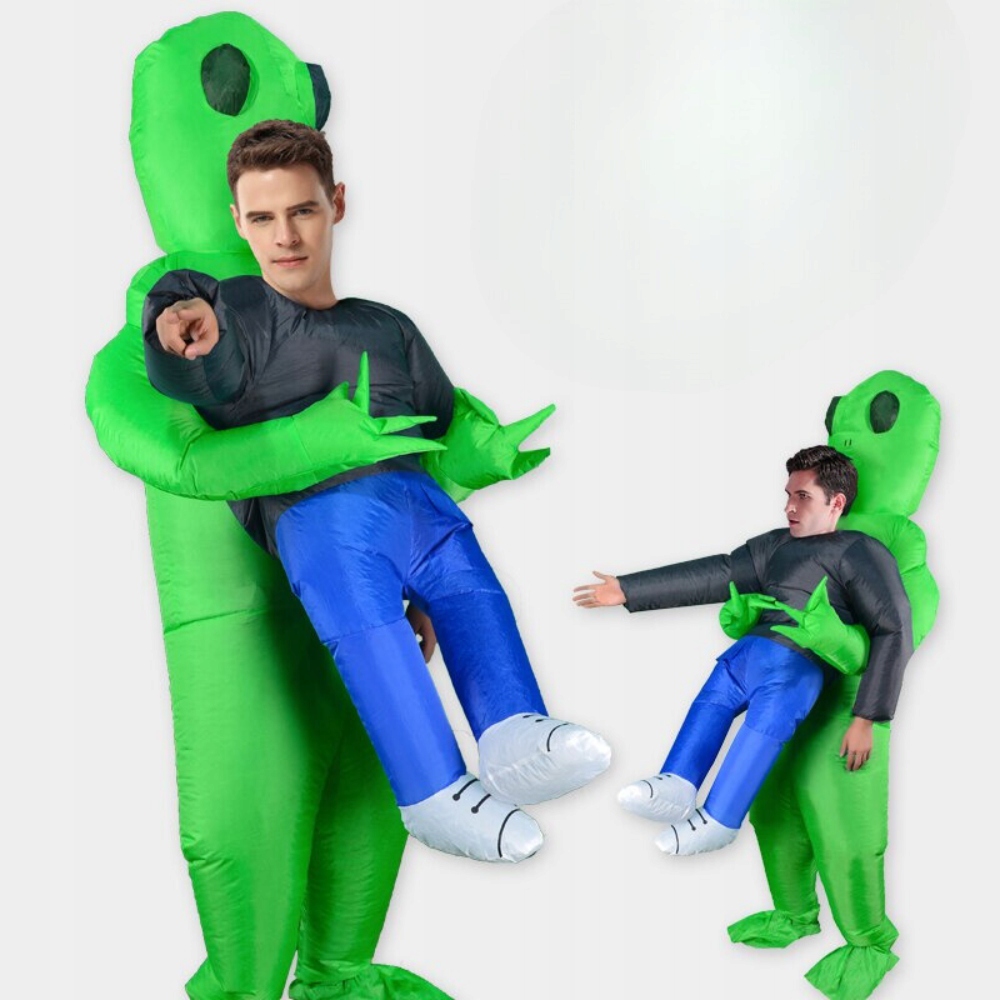 DMUCHANY KOSTIUM UFO KOSMITA ALIEN PRZEBRANIE ŚMIESZNE PREZENT STRÓJ IMPREZ Model PRZEBRANIE DMUCHANE KOSTIUM STRÓJ ALIEN KOSMITA