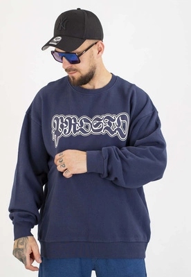 Mikina Prosto Bez Kapuce Graffiti, sepraná tmavě modrá