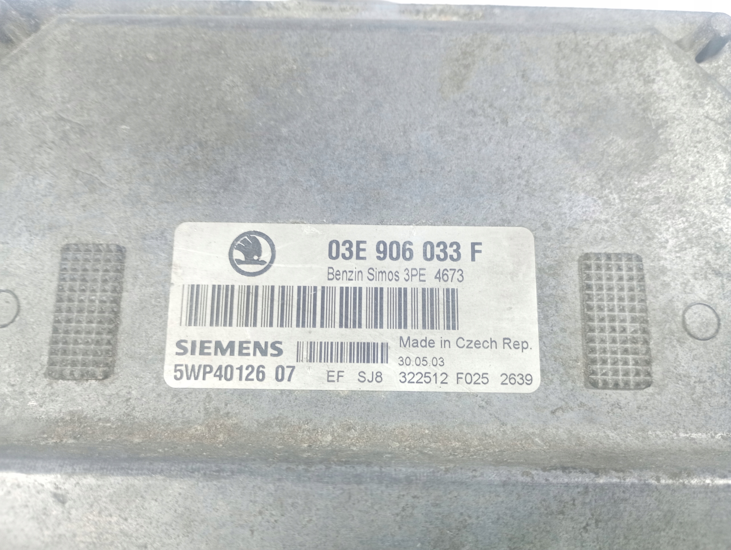 Skoda Fabia e 1 99-08 computer Centralina Motore OE 03E906033F