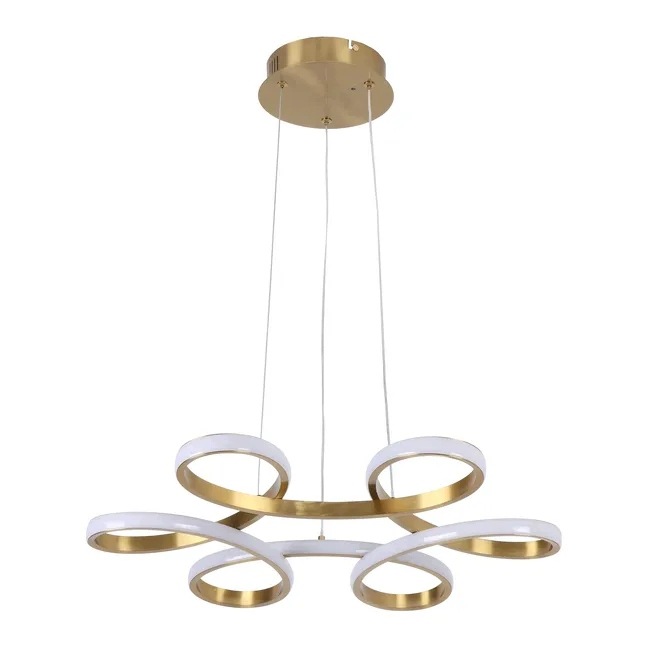 Goldlux Fiore Gold lampa wisząca Led 40W 5500lm złota pilot