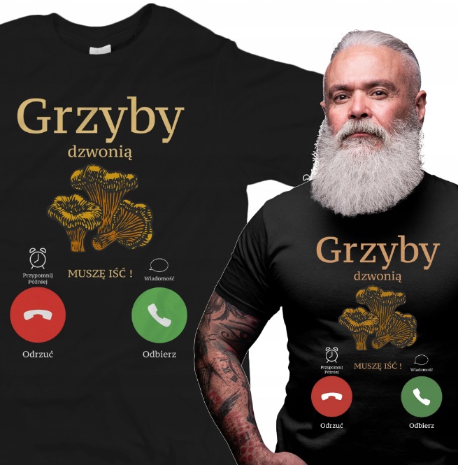 

Koszulka Męska Grzyby