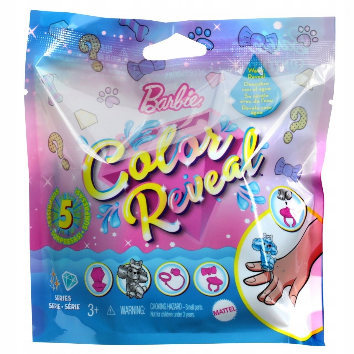 

Barbie Color Reveal Brokatowe zwierzątko GTT10