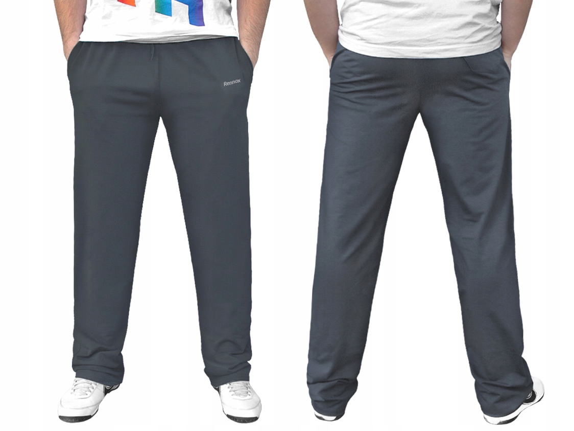 

Spodnie Dresowe Męskie Dresy Rennox 122 XL Stalowe