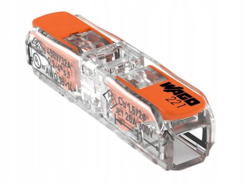 

Szybkozłączka Przelotowa Wago 221-2411 2x0,2-4mm