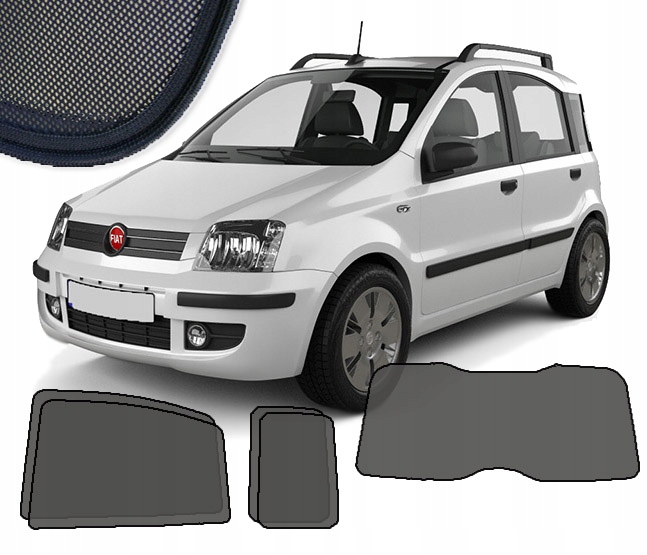 ZASŁONKI DEDYKOWANE DO Fiat Panda II, 2003-2012