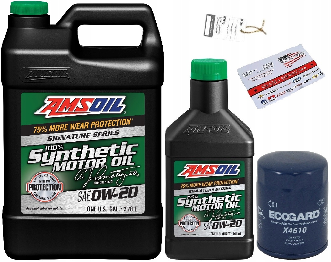 AMSOIL 0W20 4,7L + FILTR HONDA ODYSSEY 3,5 03-17