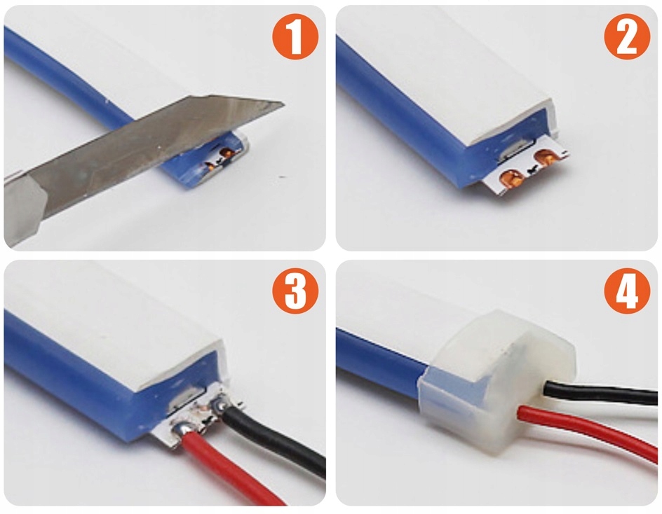 NEON LED FLEX 12V Taśma LED ŻÓŁTY IP67 Napięcie (V) 12V DC