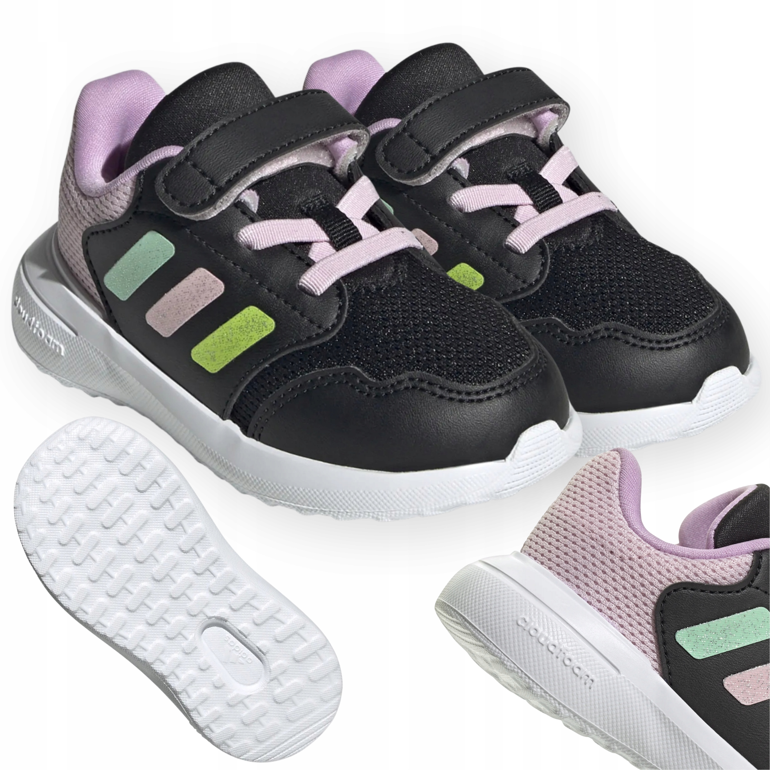 Adidas Tensaur Run 3.0 El IH1047 Buty Sportowe Dziecięce Lekkie Rzepy Gumki