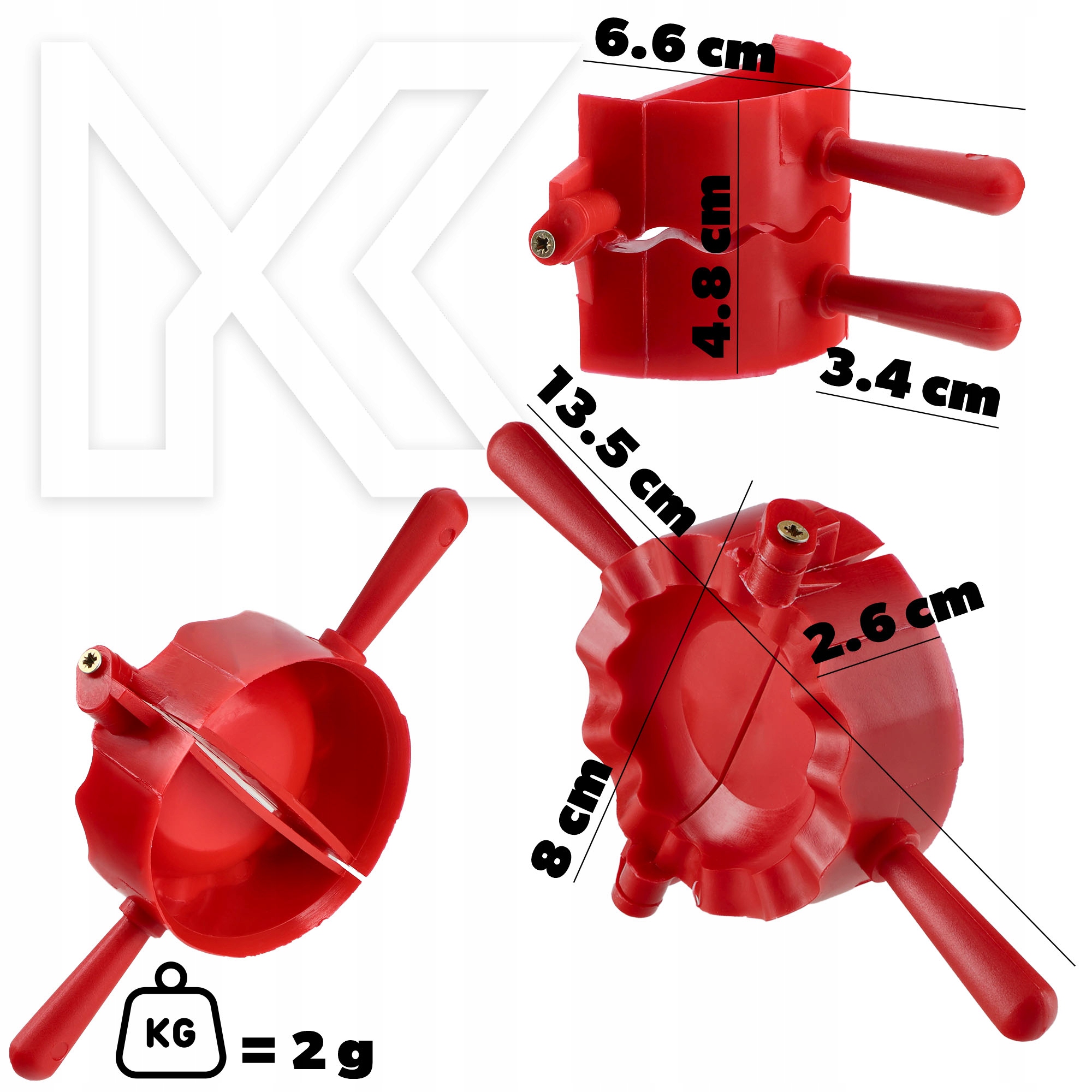 FORMA DO PIEROGÓW USZEK WYKRAWACZ FOREMKA ZESTAW Kod producenta K7627