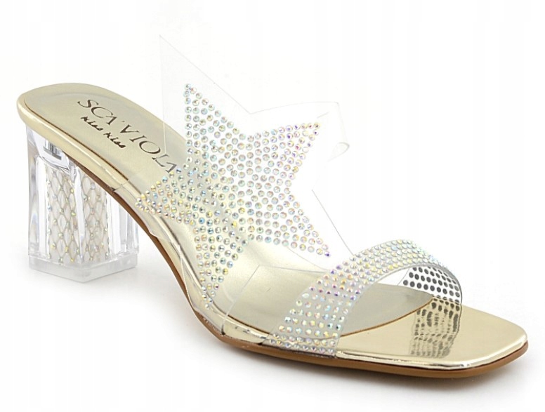 Scaviola Silikonové efektní nazouváky G-59 Gold r36