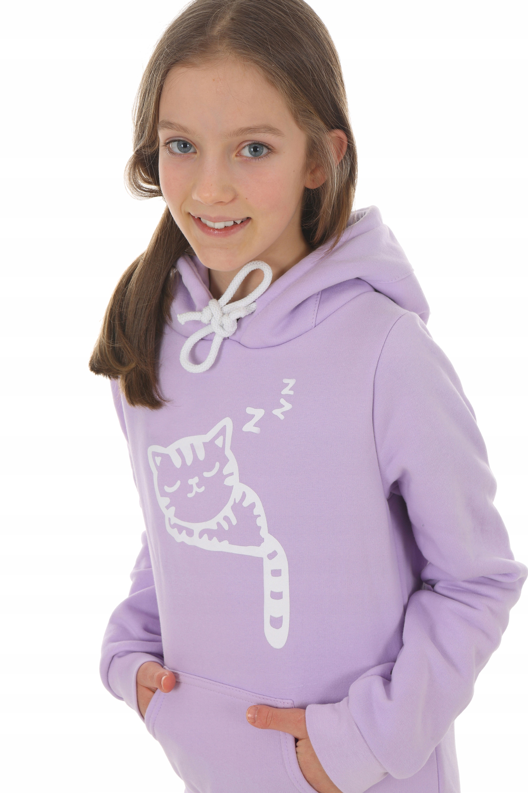 

Bluza z kapturem, Kotek 122 Liliowy