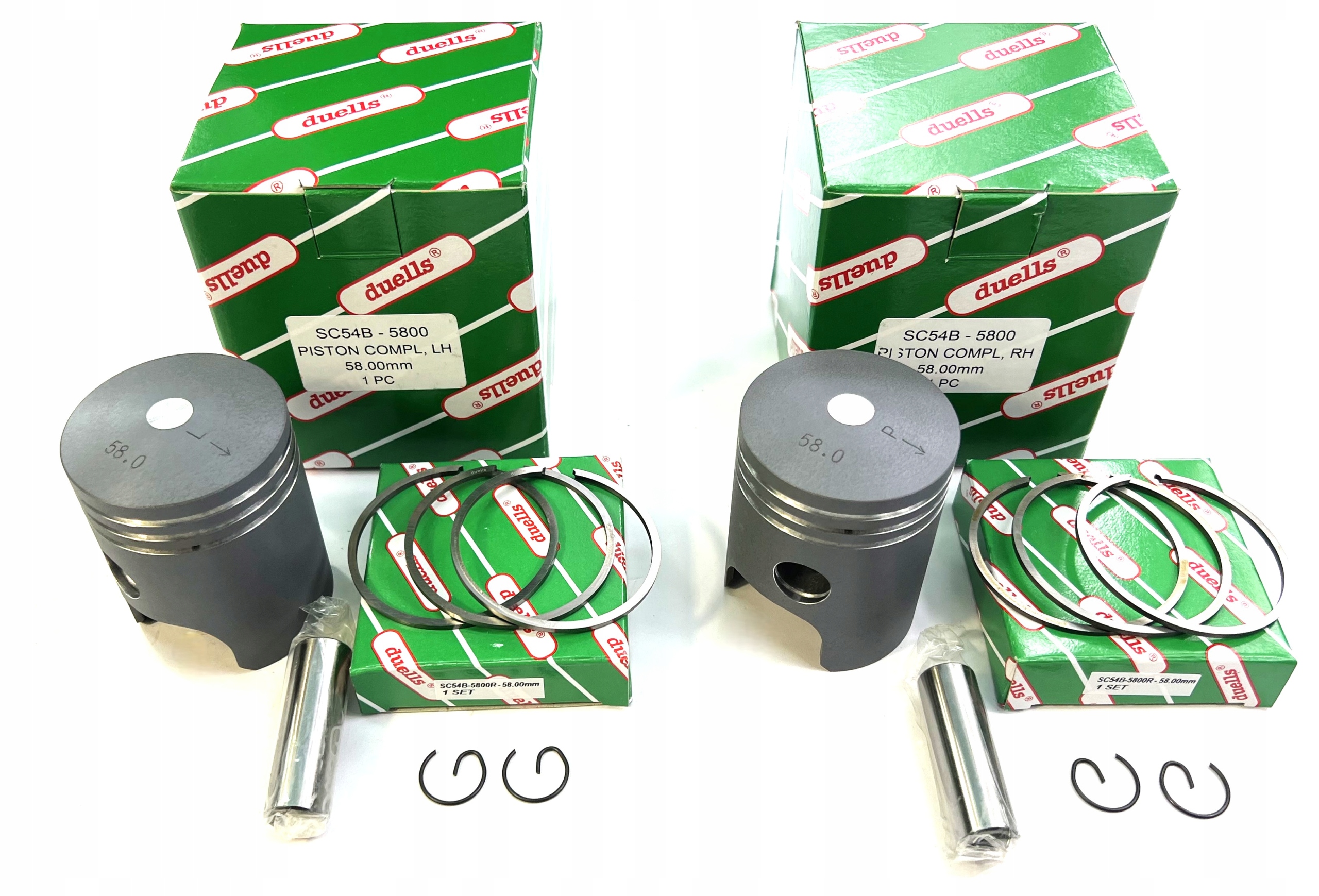 Piesty Jawa 350 Ts 638 636 640 R0 58,00 mm kpl Duells eloxovaný Nominál 12V