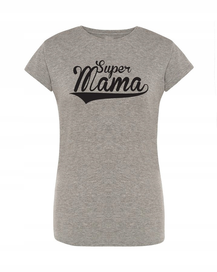 

Koszulka na Dzień Matki - Super Mama, szara M