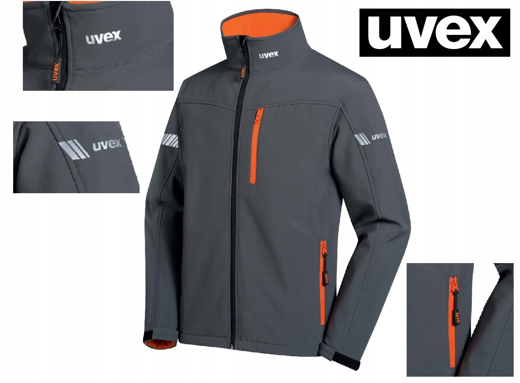 Oddychająca Stylowa Wiatroszczelna Kurtka Robocza Softshell Uvex 8945 r.L