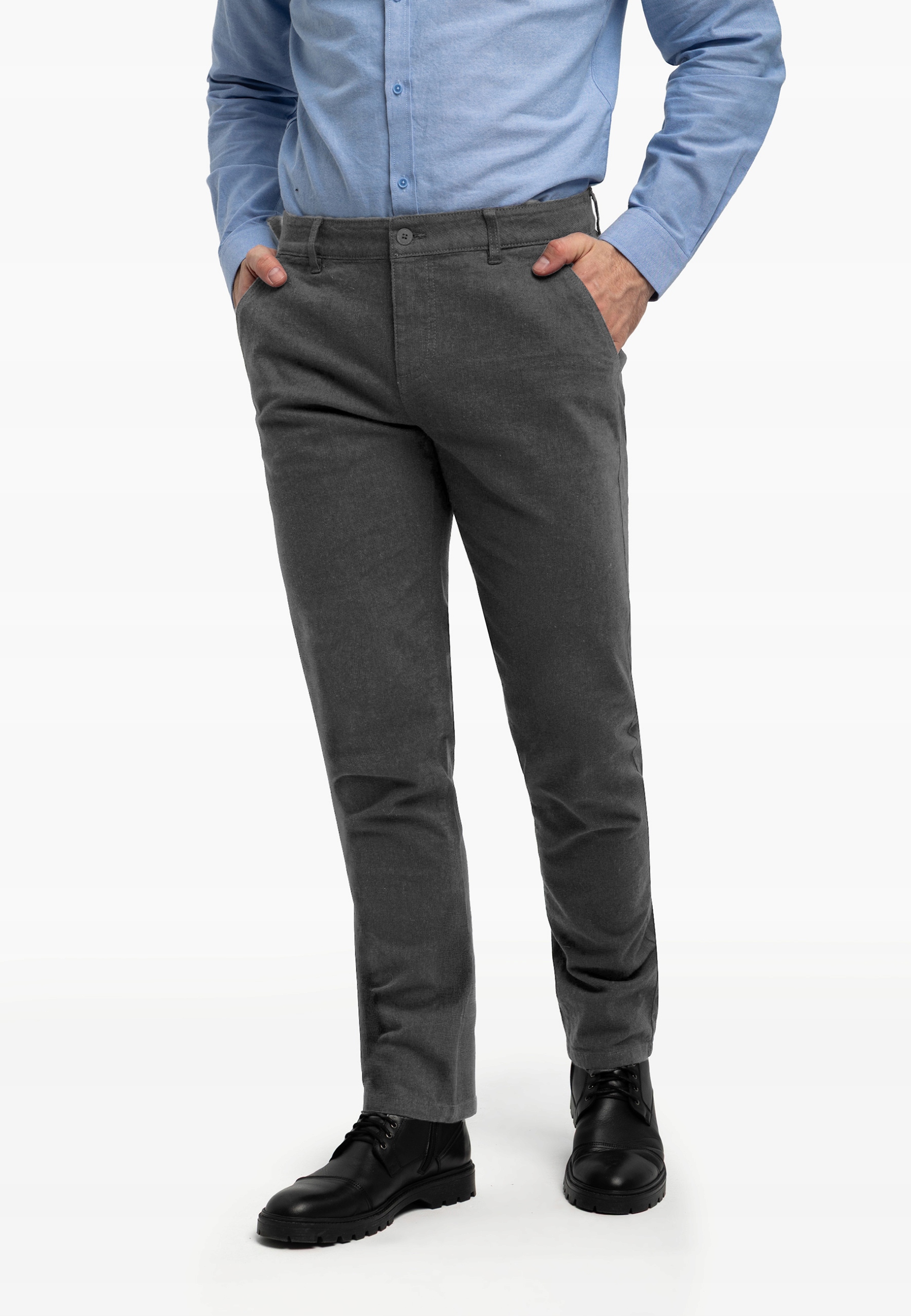 Pánské Chino Kalhoty Regular Fit Černé Volcano R-patt 29-32