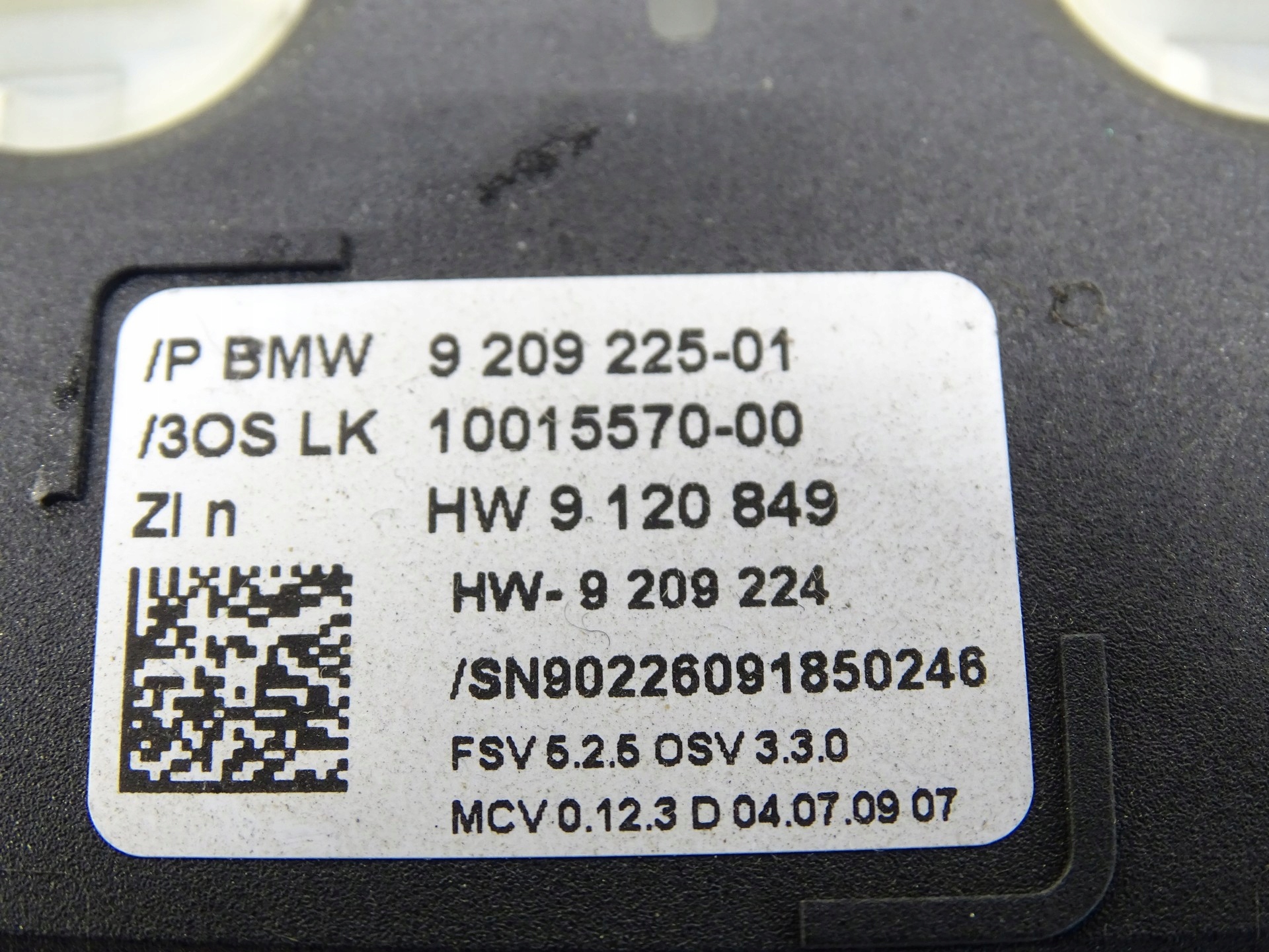 light lighting of the interior cabs BMW Z4 E89 9209225