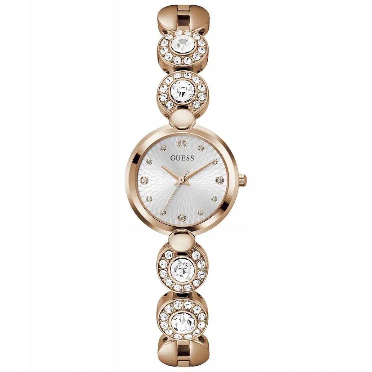 Dámské hodinky Guess GW0757L3 Zirkony růžové zlato