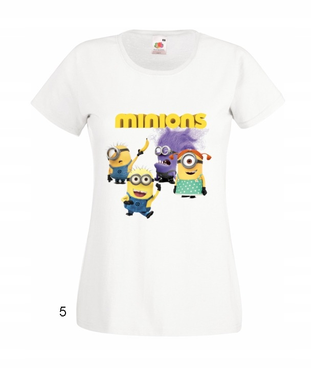 

Koszulki Minionki Stuart Bob Księżyc Banany wzory